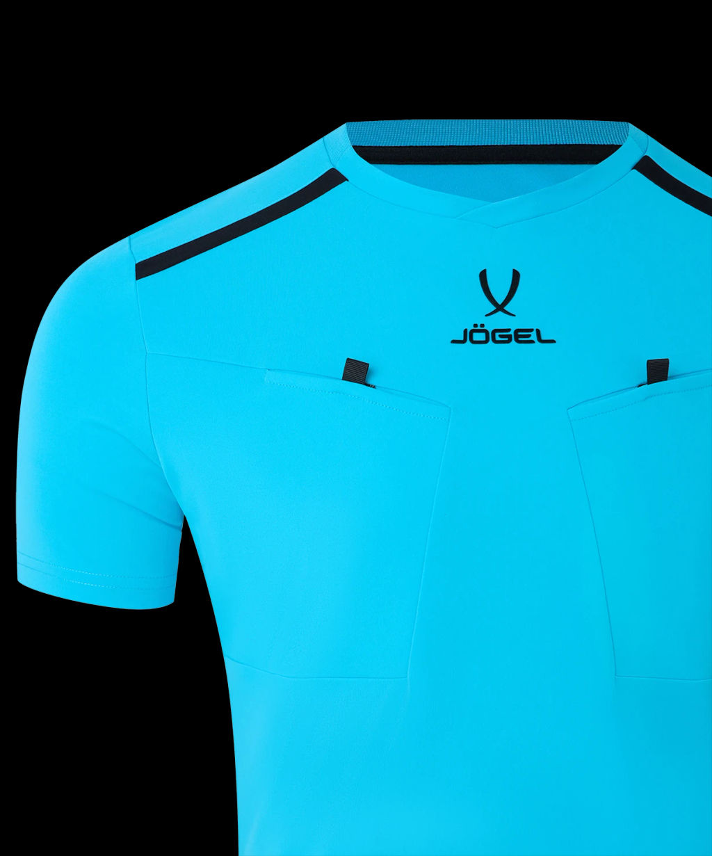 Футболка судейская JOGEL DIVISION PerFormDRY Referee Tee, голубой  фото 4