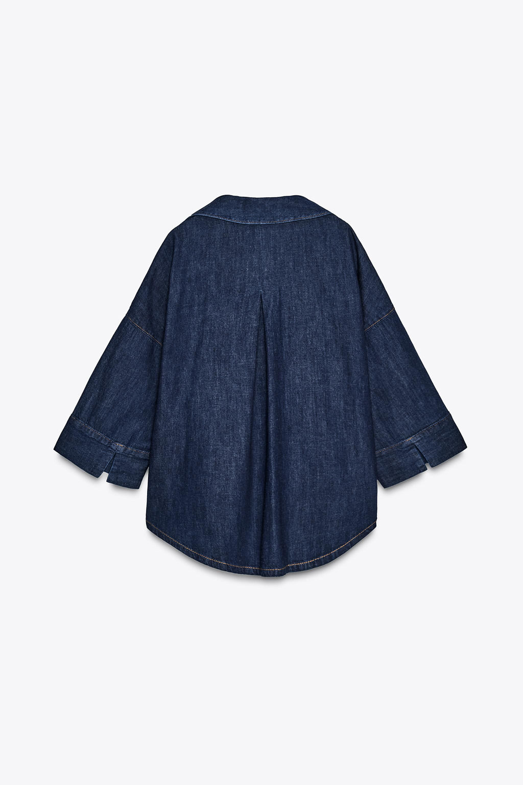 DENIM EFFECT BUTTON-UP SHIRT - Zara фото 5