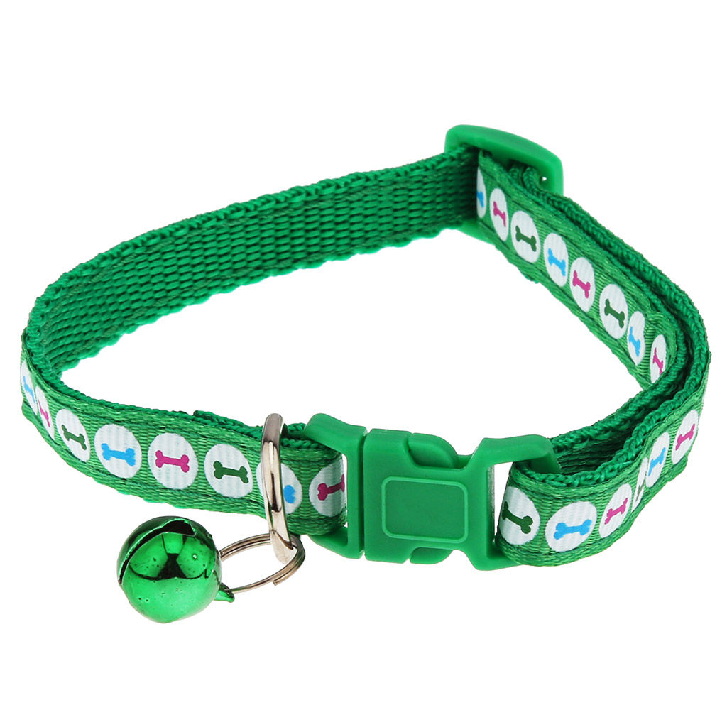 Пэт тойс (Pet toys) Ошейник универсальный Косточка 1х31см, пластмассовая застежка, с бубенчиком, полиэстер, на картоне, цвета микс (Китай)