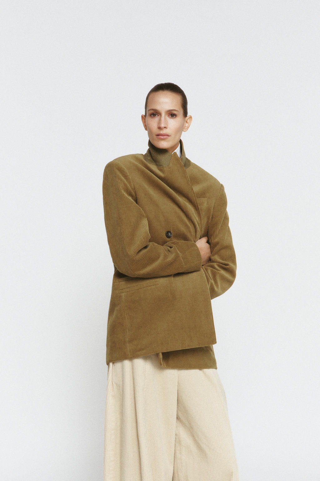 OVERSIZE CORDUROY BLAZER ZW COLLECTION LIMITED EDITION - Zara фото 3