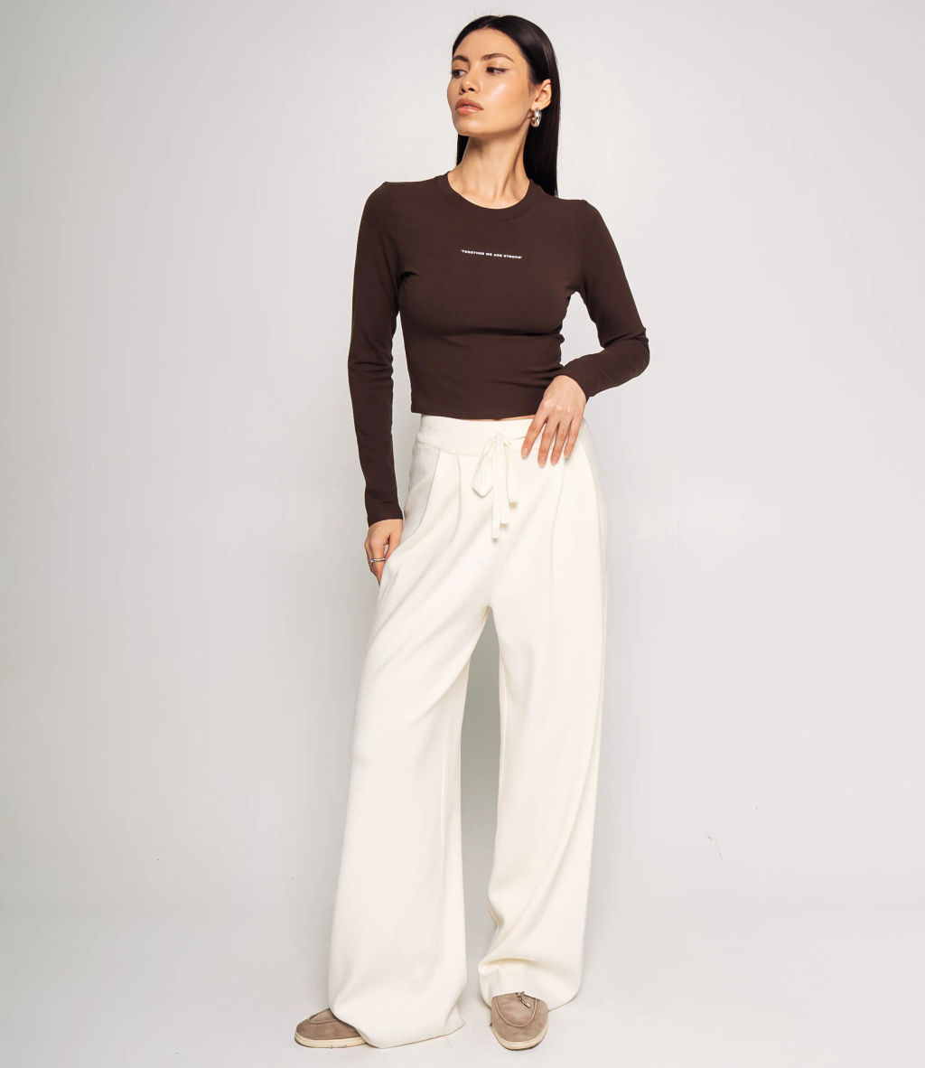 Лонгслив #КТ976, шоколадный - Dommod фото 4