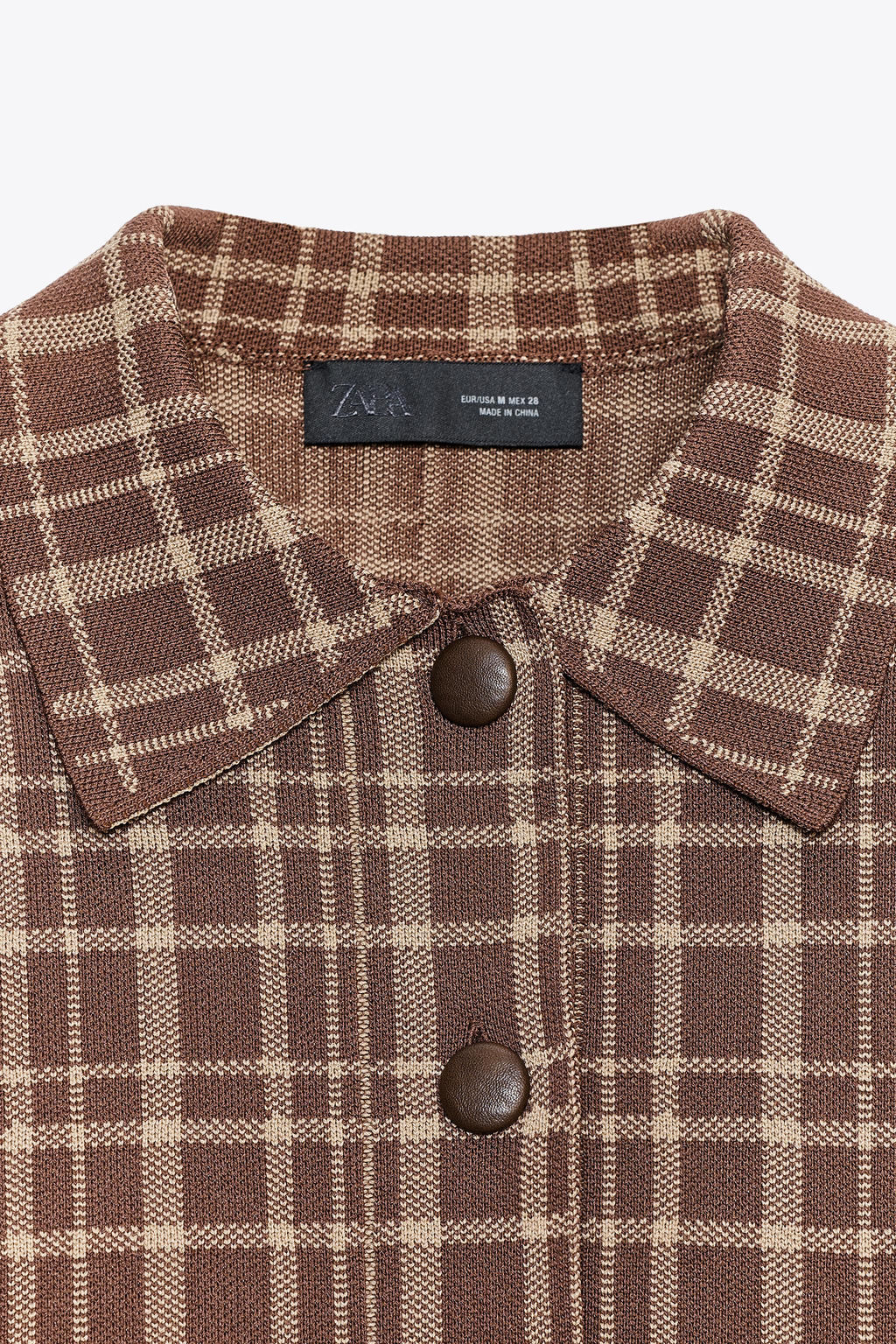 CHECK CARDIGAN - Zara фото 9