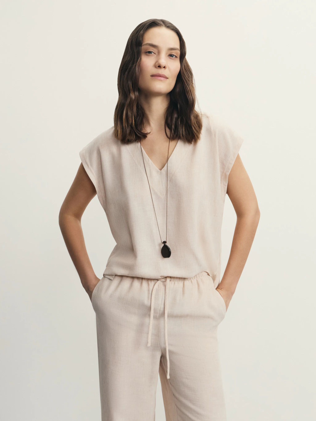 Блузка с коротким рукавом из фактурной ткани / Zarina  фото 7