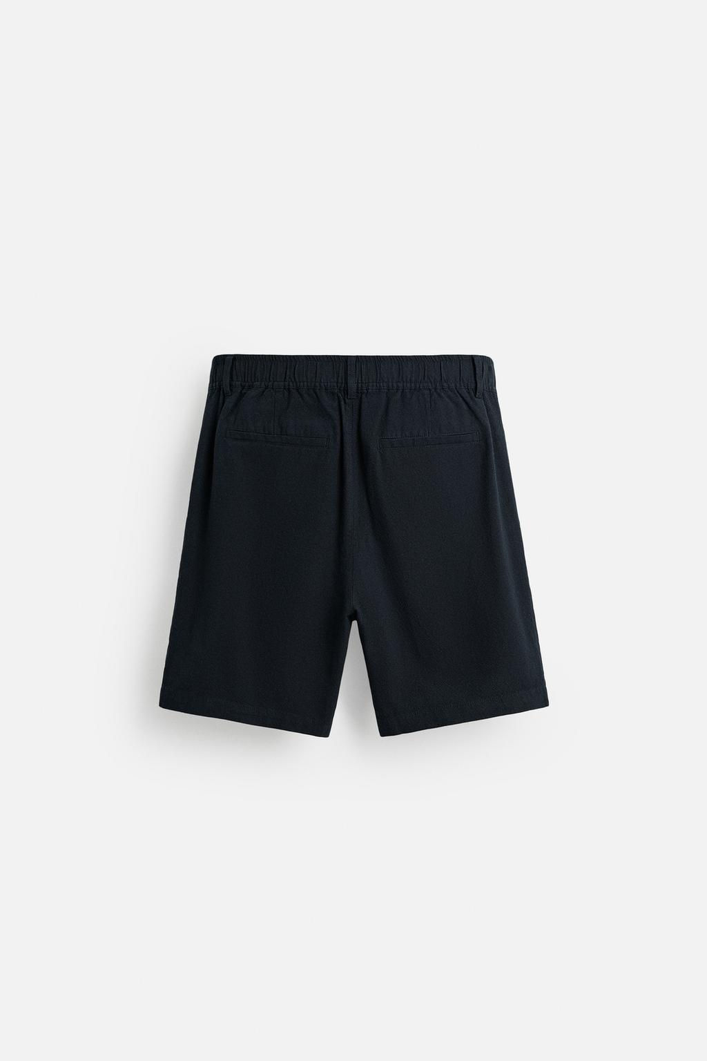 COTTON/LINEN BERMUDA SHORTS - Zara фото 18