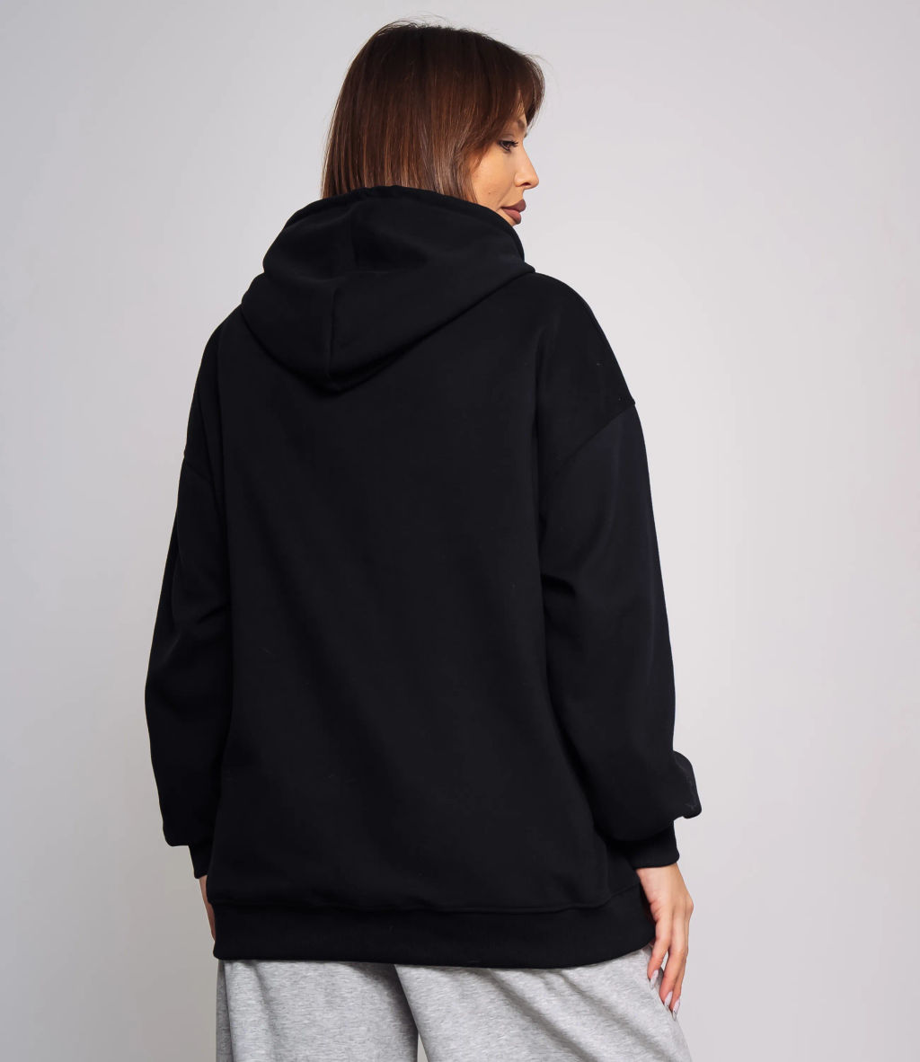 Худи #КТ3628 (1), чёрный - Dommod фото 3