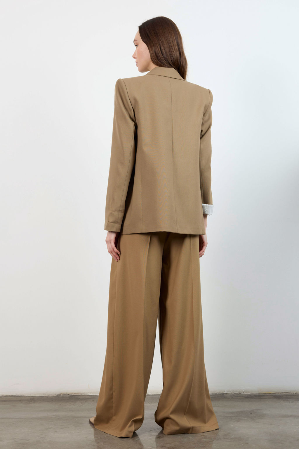 Vizon Kemerli Genis Paca Pantolon TWOAW26PL00135 - Trendyolmilla фото 4