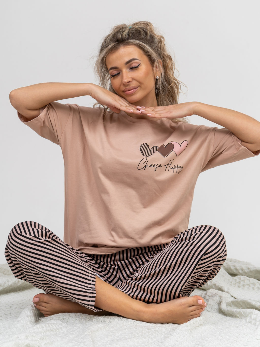 961 Пижама "Бежевый"