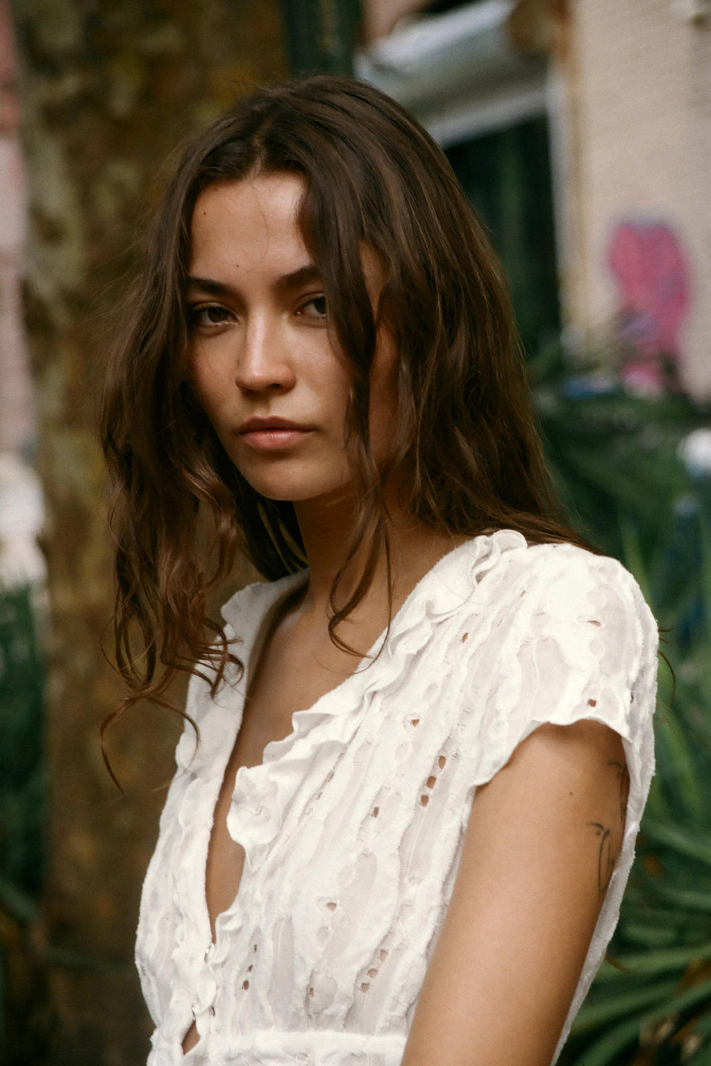 BLUSA ROTOS VOLANTES / Blanco roto - Zara фото 4