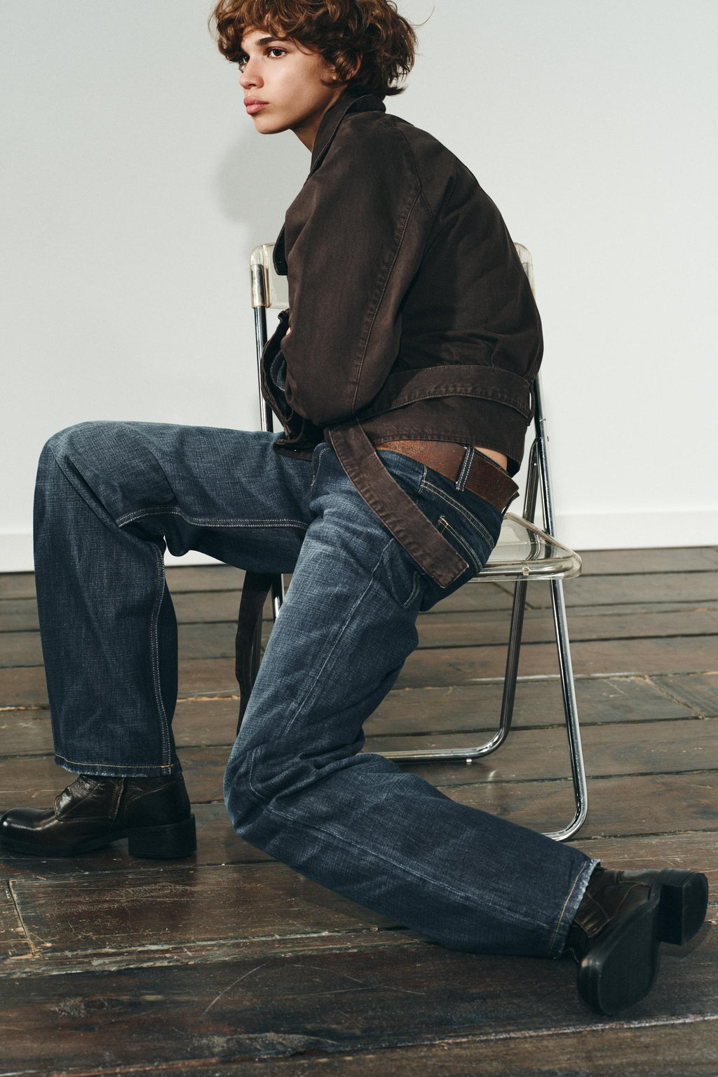 BELTED COTTON JACKET - Zara фото 3