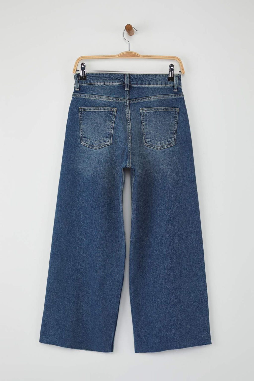 Mavi Normal Bel Comfort Pacas? Kesikli Culotte Jeans TWOAW26JE00046 - Trendyolmilla фото 6