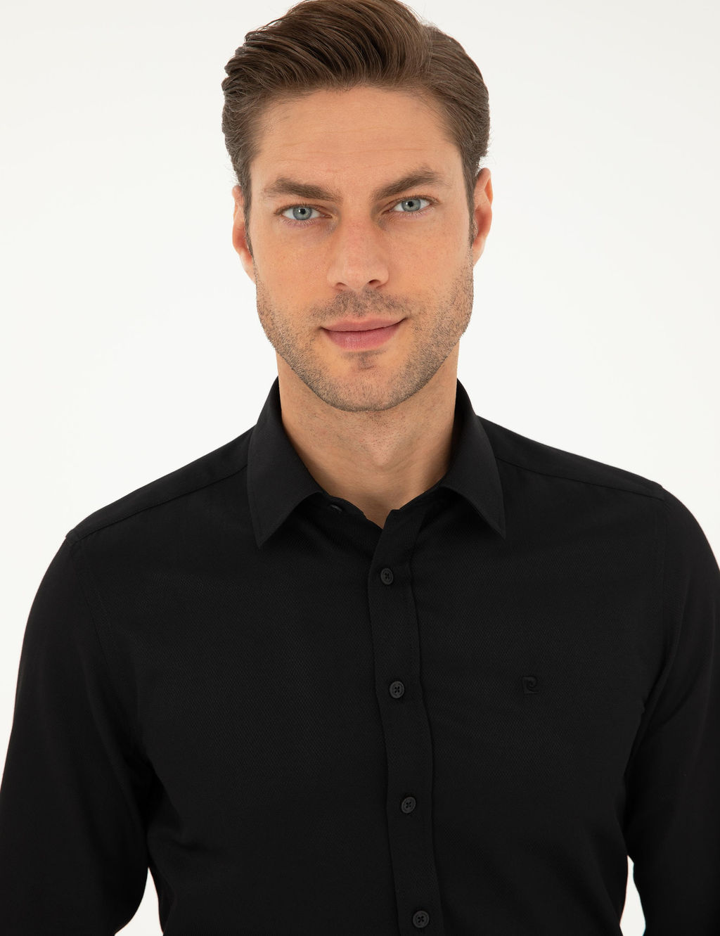 Рубашка Pierre Cardin Slim Fit черная