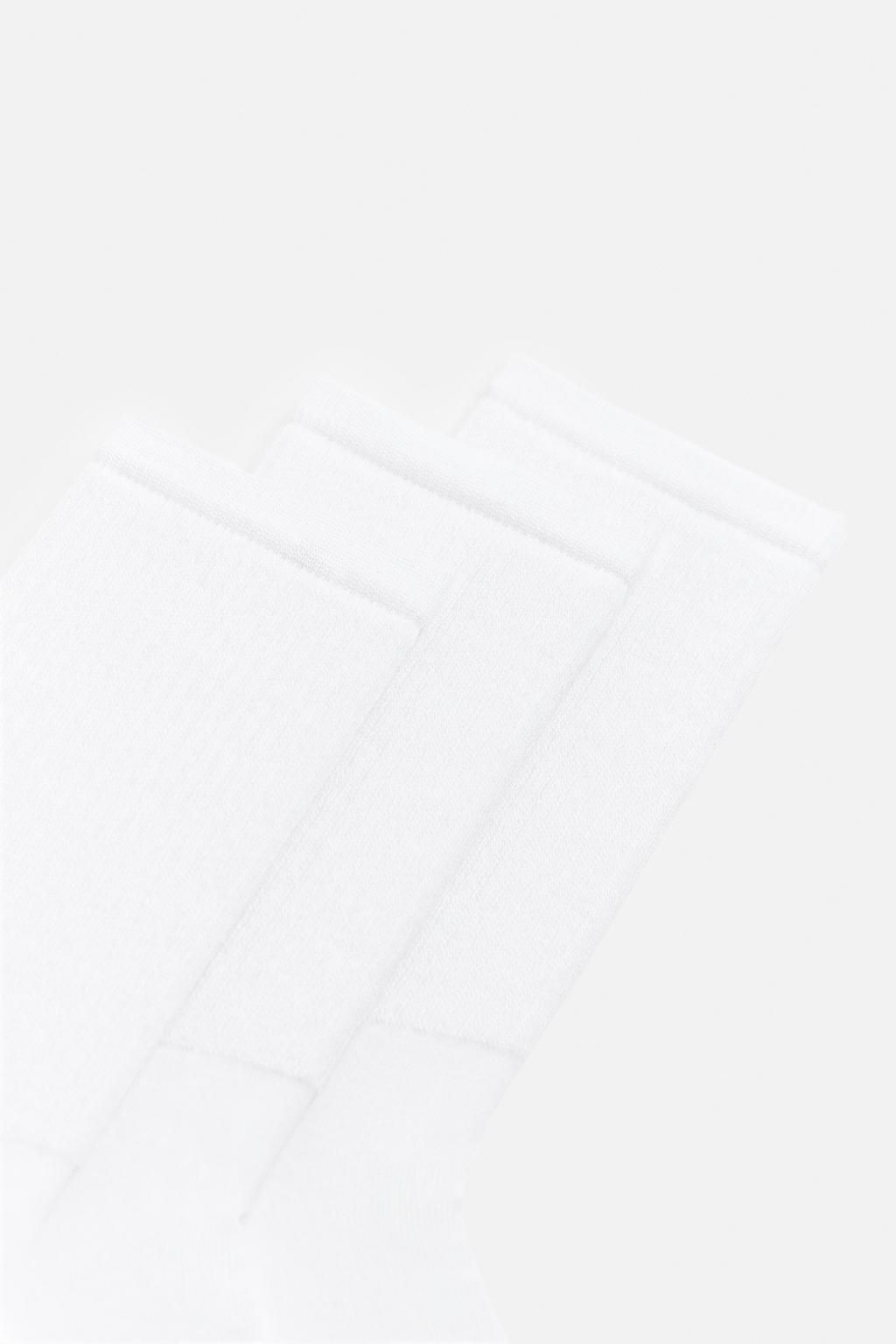3-PACK OF BASIC RIBBED SOCKS - Zara фото 2