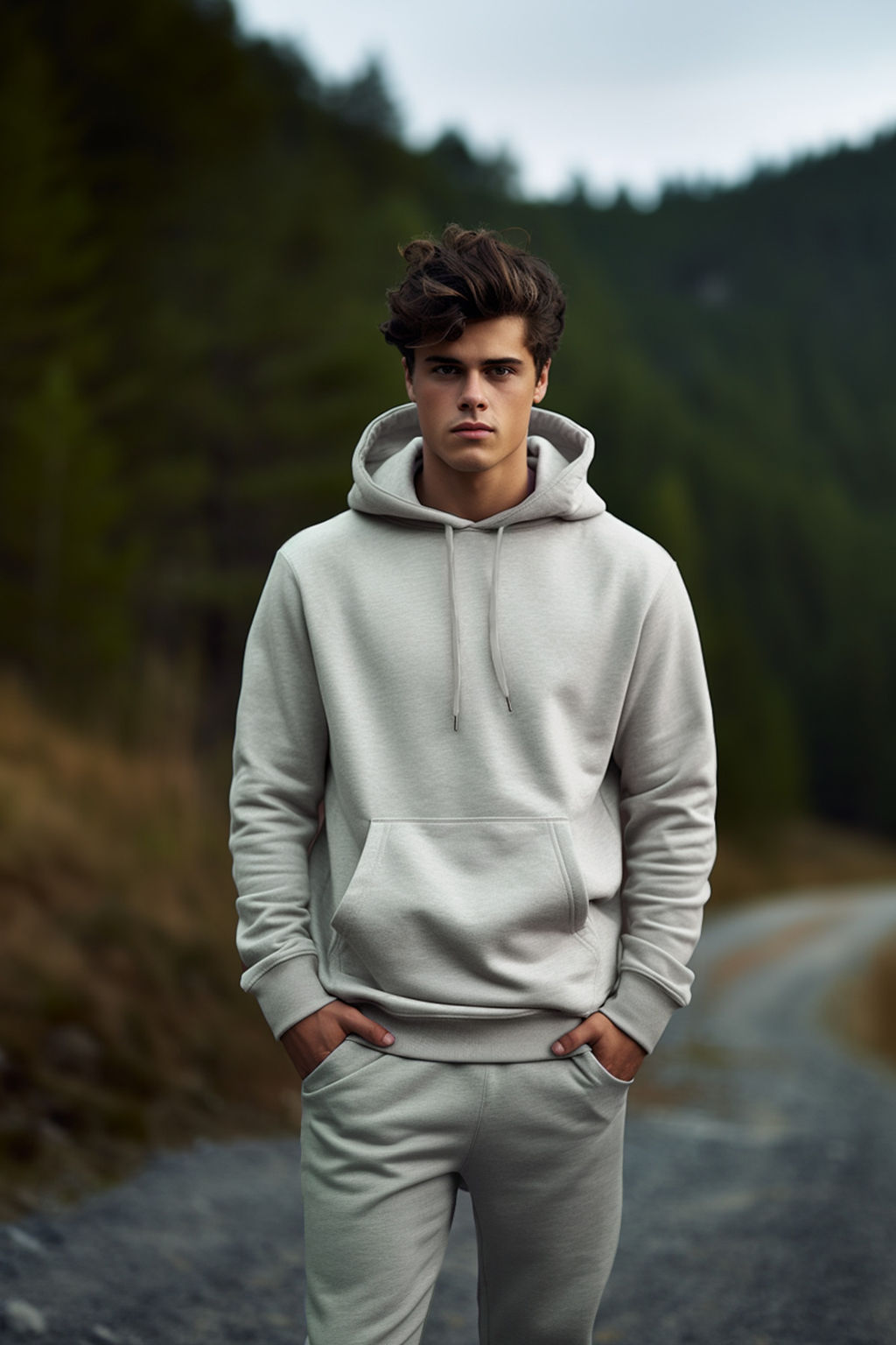 TRENDYOL MAN Vizon Basic Regular/Normal Kesim Kapusonlu Ici Polarl? Kanguru Cepli Sweatshirt TMNAW20SW0163 - Trendyolmilla фото 2