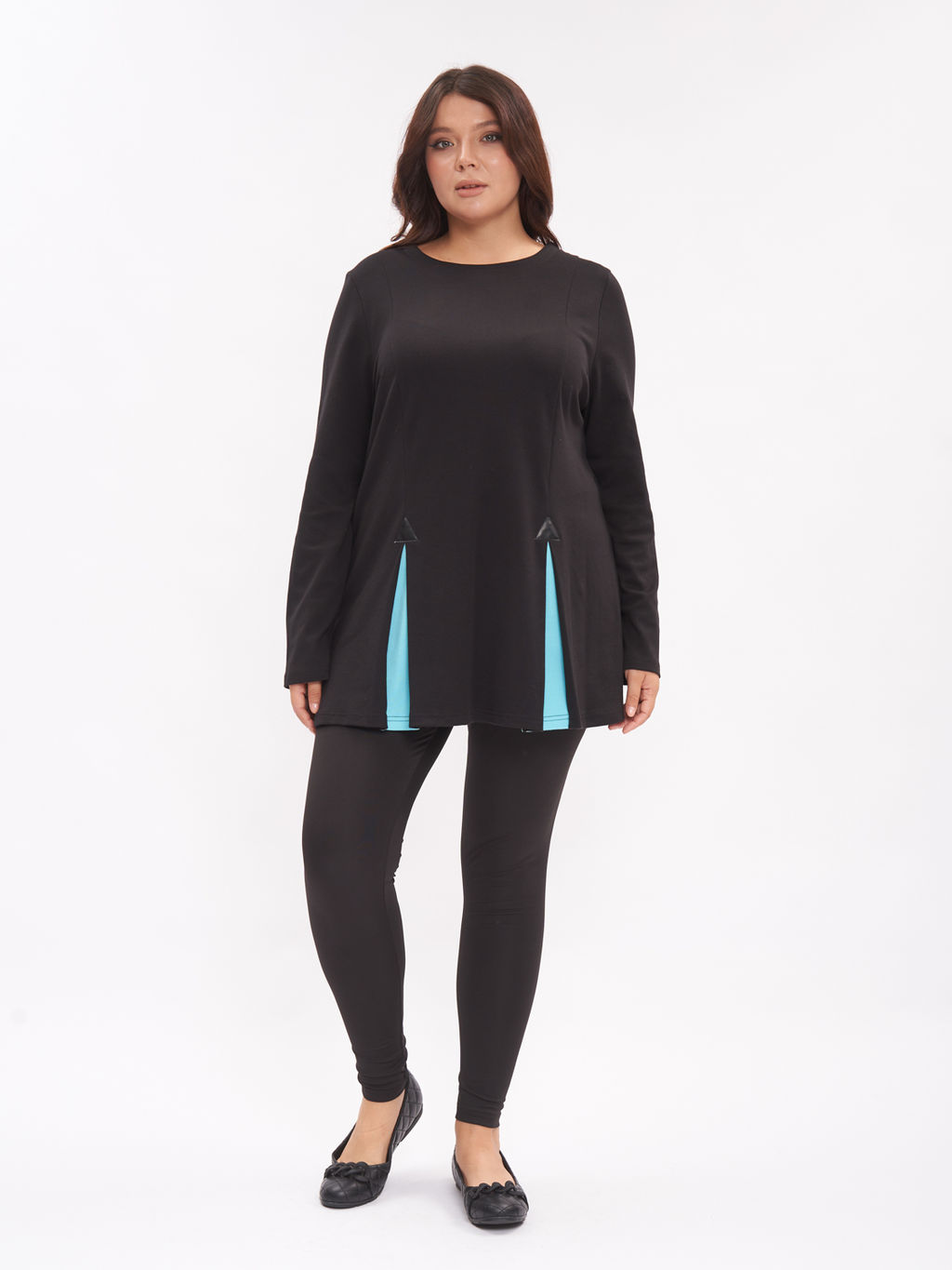 Туника с клиньями ZTU15002BLK01 - Артесса фото 6