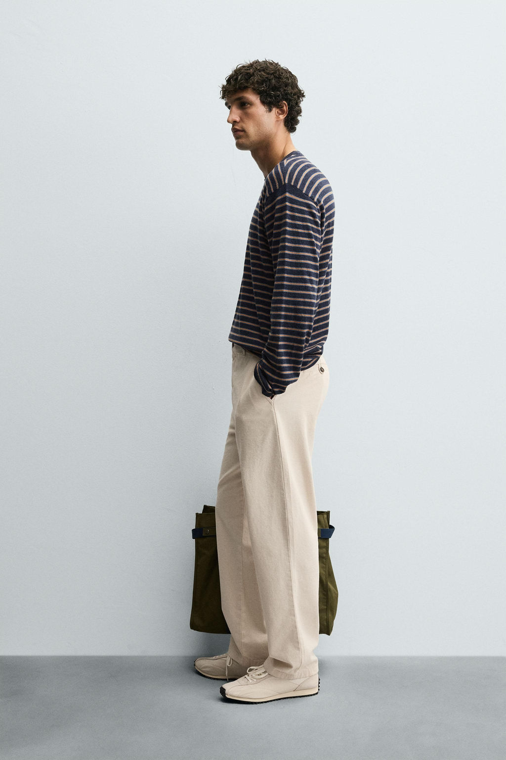 STRAIGHT-LEG CHINO TROUSERS - Zara фото 4