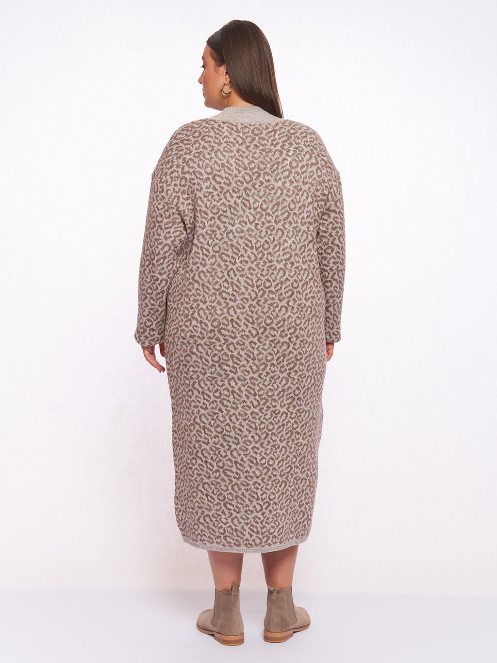 Вязаное леопардовое платье PP91066LEO18 - Артесса фото 6