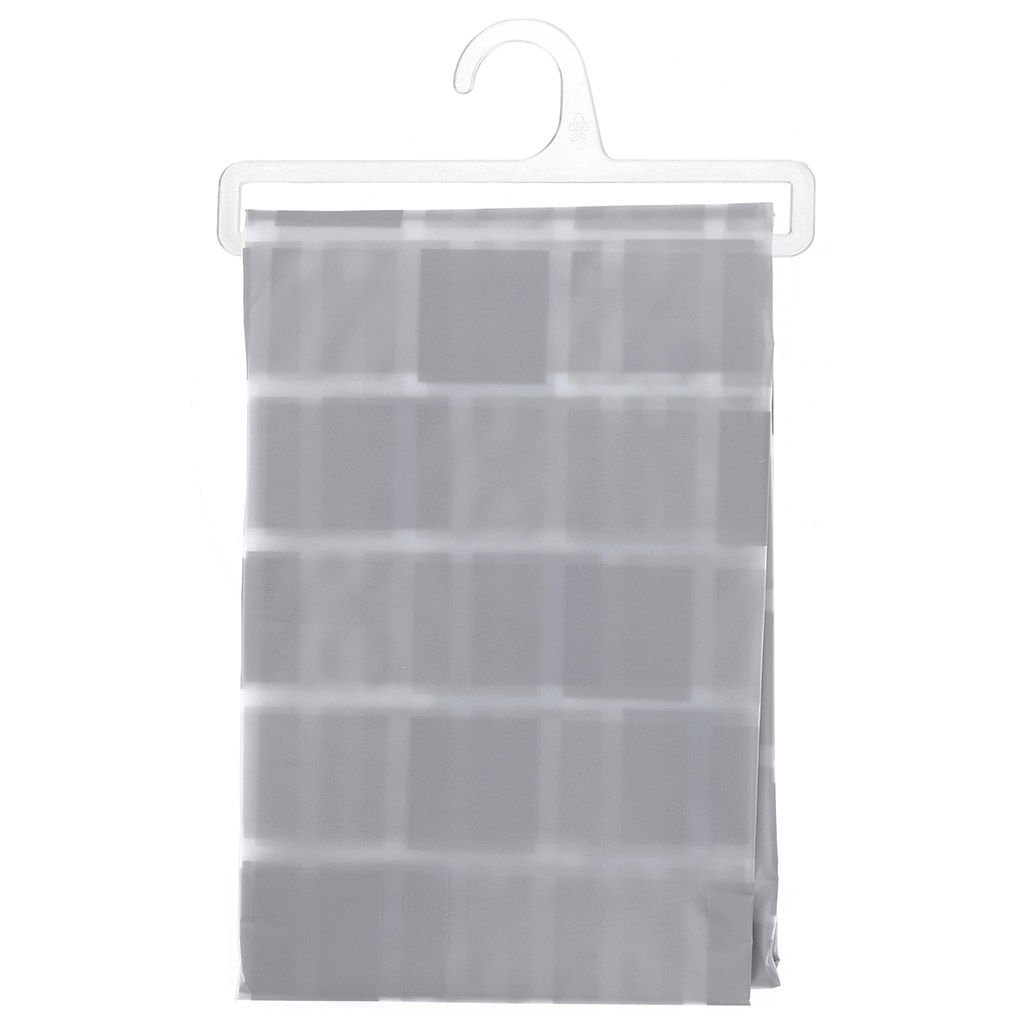 Штора для ванной EVA 180х180см Комфорт Мозаика серый, 12 колец, в пакете (Китай) - Домашняя Мода фото 2