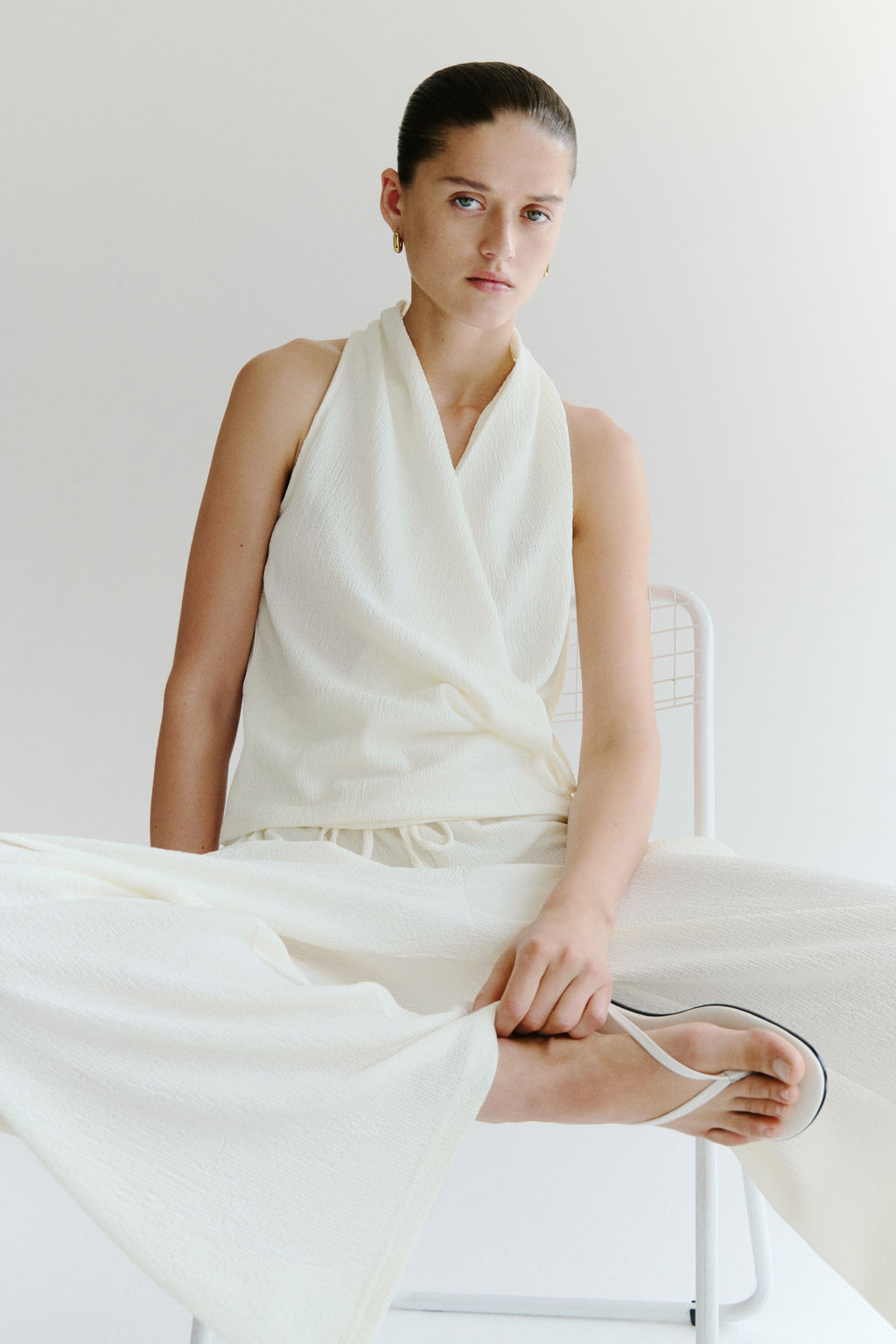 Top cruzado con textura - H&m фото 6
