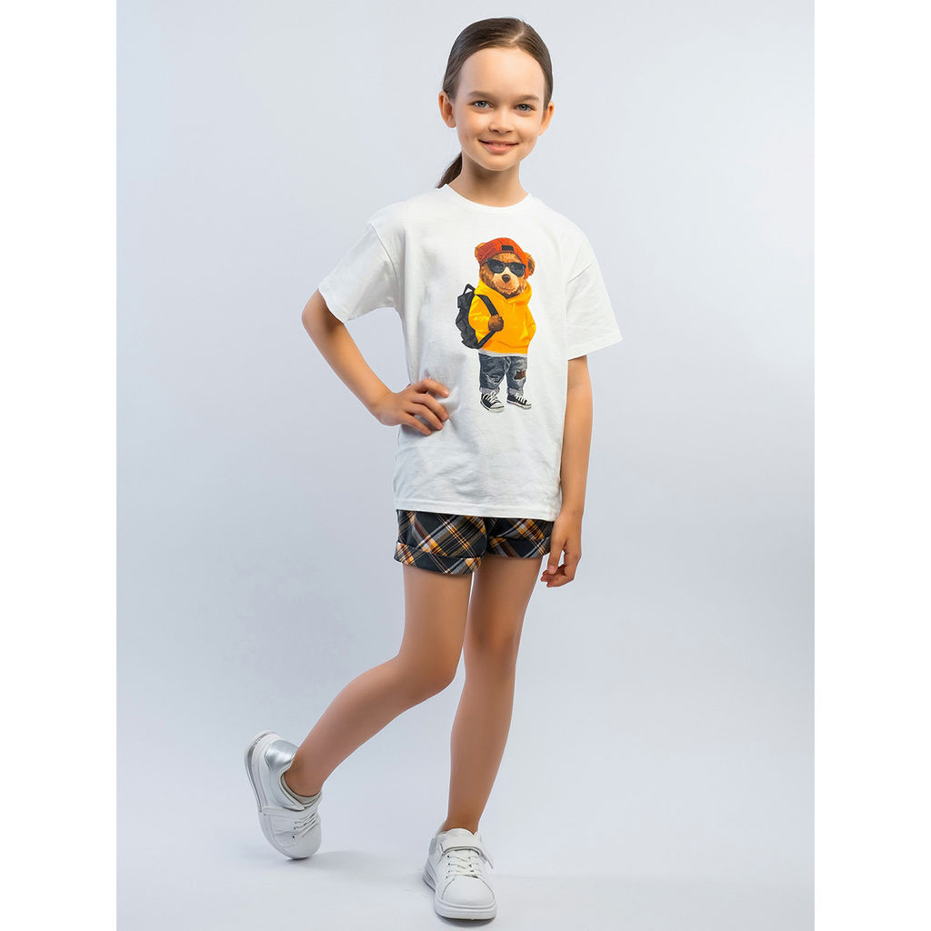 Комплект футболка кулирка, шорты футер 2х нитка петля 7011900102 - Youlala фото 2