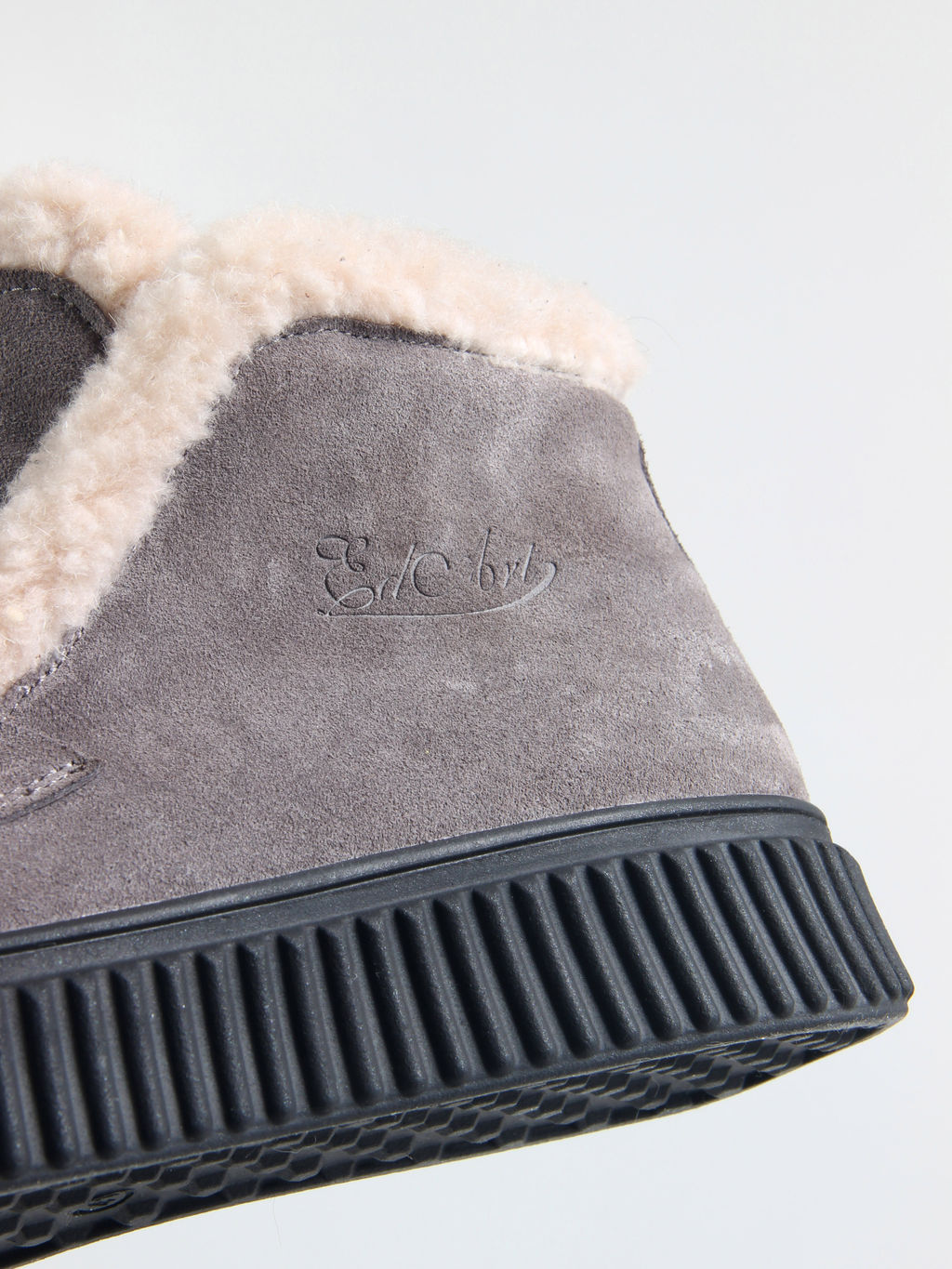 Ботинки 307.от11bl. серый замок замша/Мех