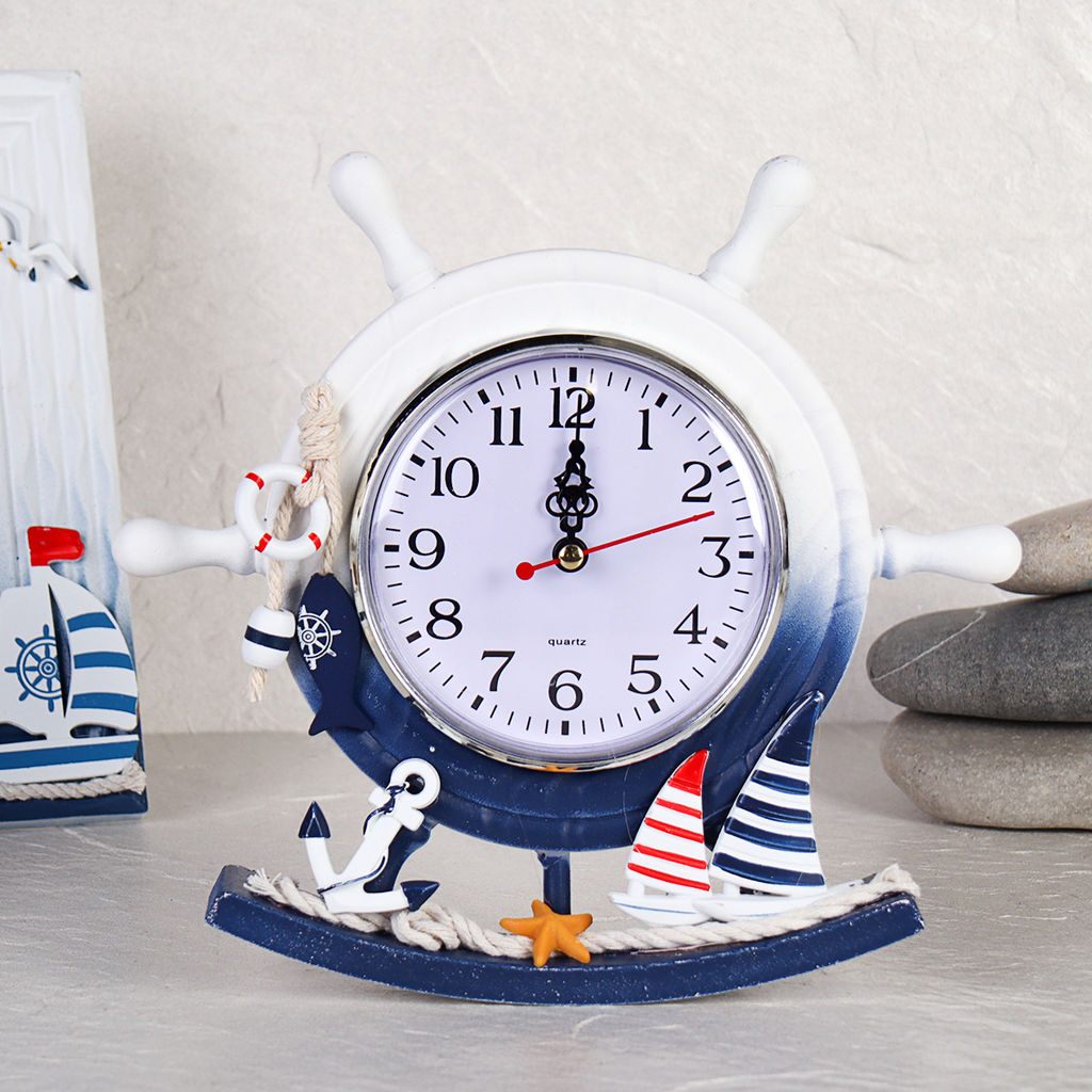 Часы настольные Штурвал 21х23 см / K904AB /уп 48/ - Галеонтрейд фото 8