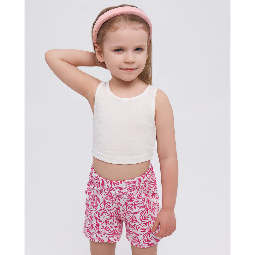 Комплект топ лапша, шорты пике 7041900101