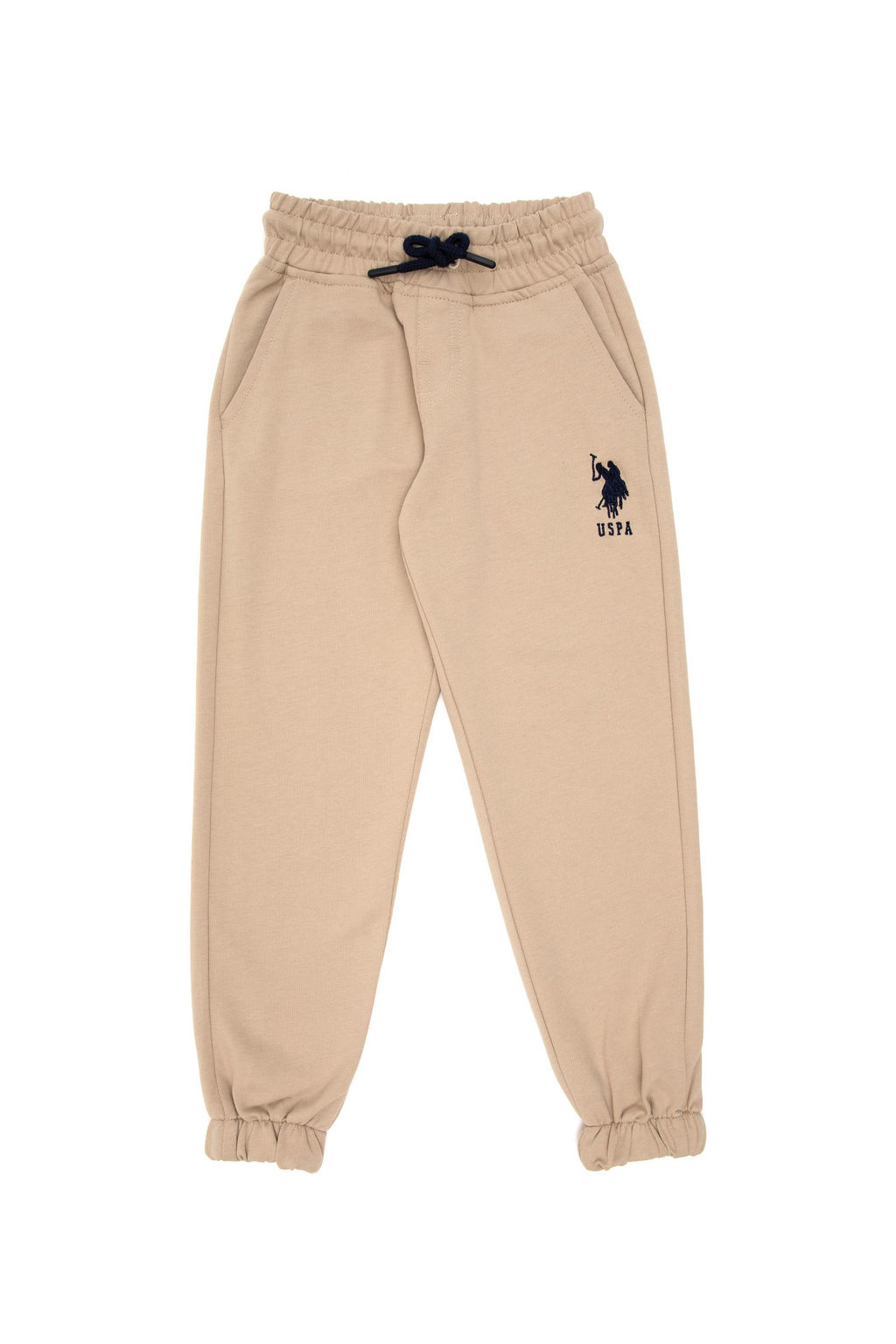 Светлые спортивные штаны цвета хаки для мальчиков - U.s. polo assn фото 3