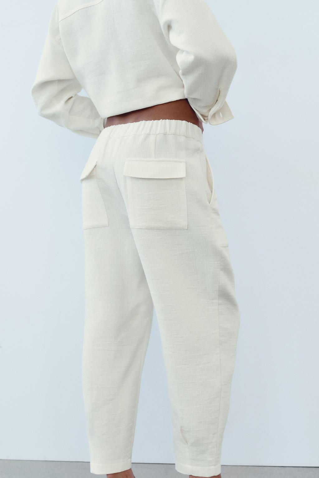 RUSTIC TROUSERS WITH DARTED HEMS - Zara фото 4