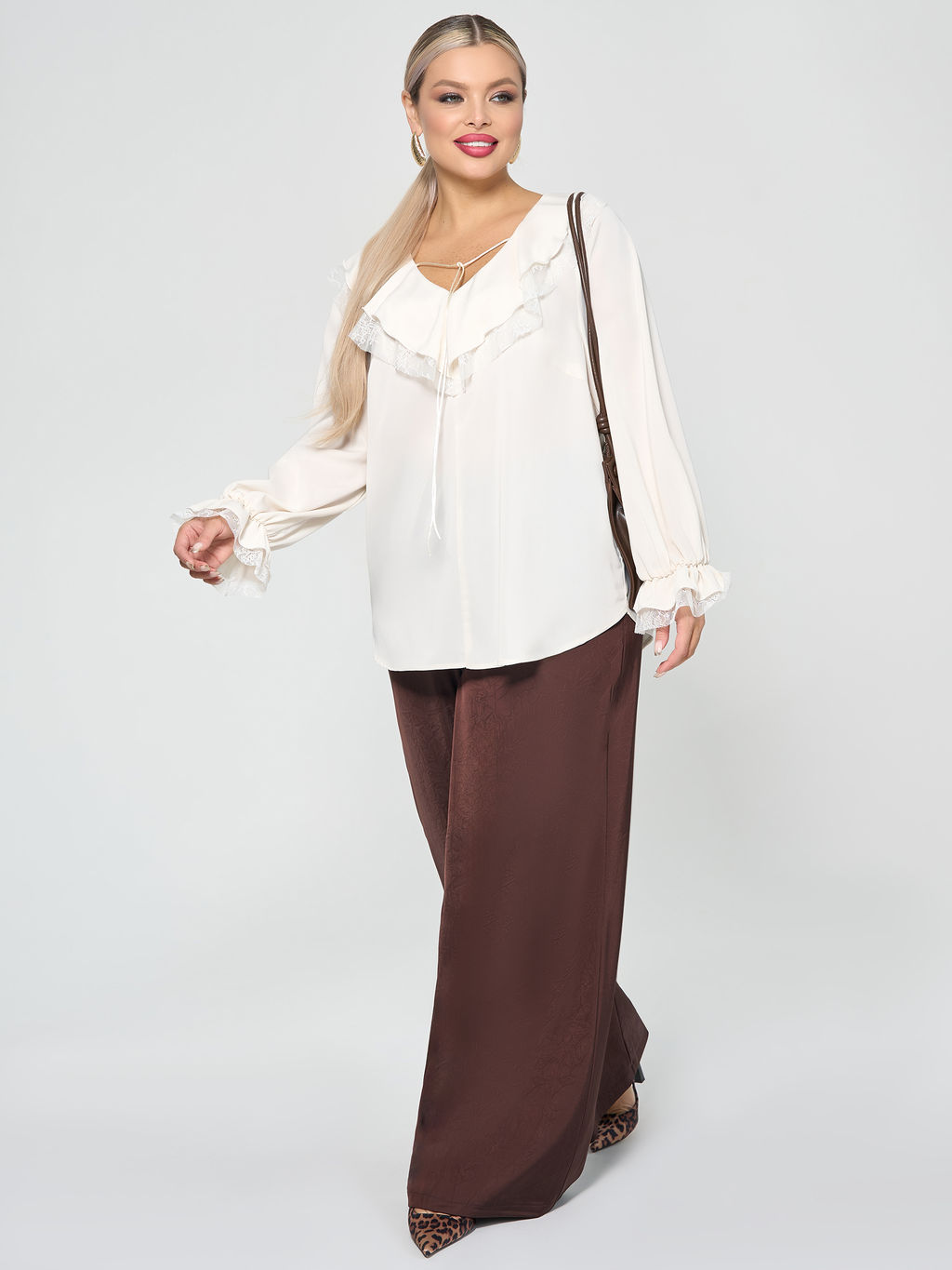 Брюки 0259-1 черничный - Dora фото 22