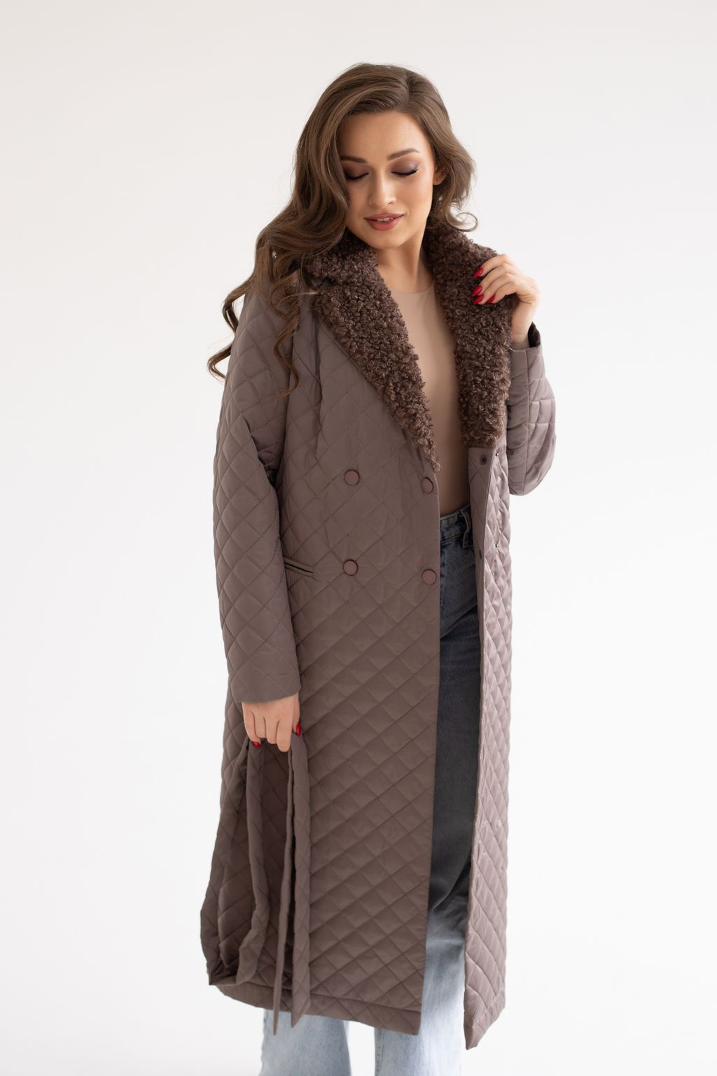 Куртка женская демисезонная 23985 (латте) - Kankan фото 5