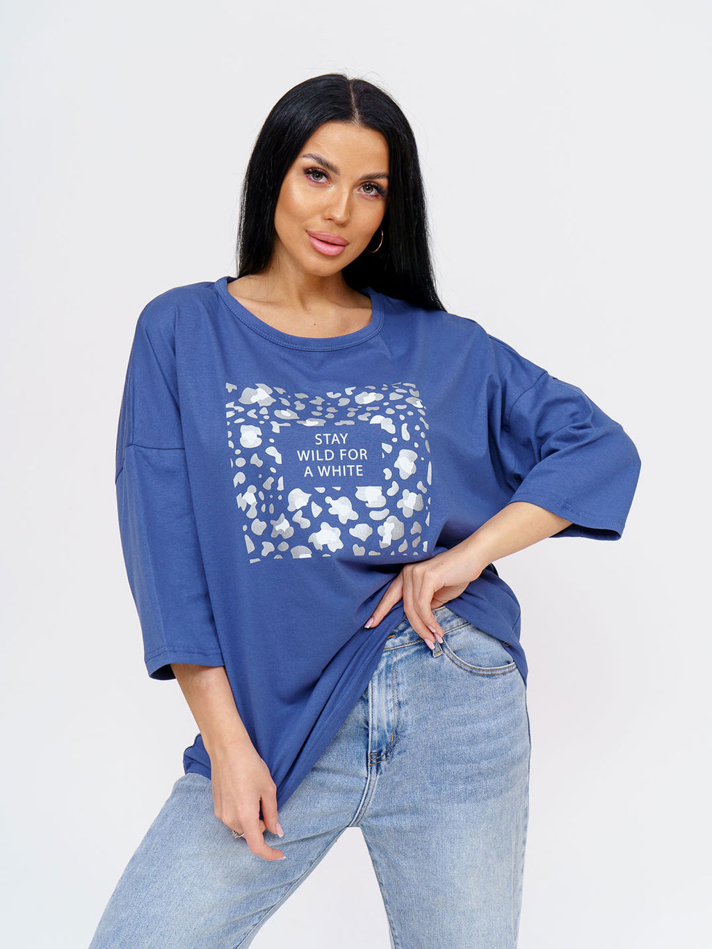 Туника женская, цвет фиолетовый