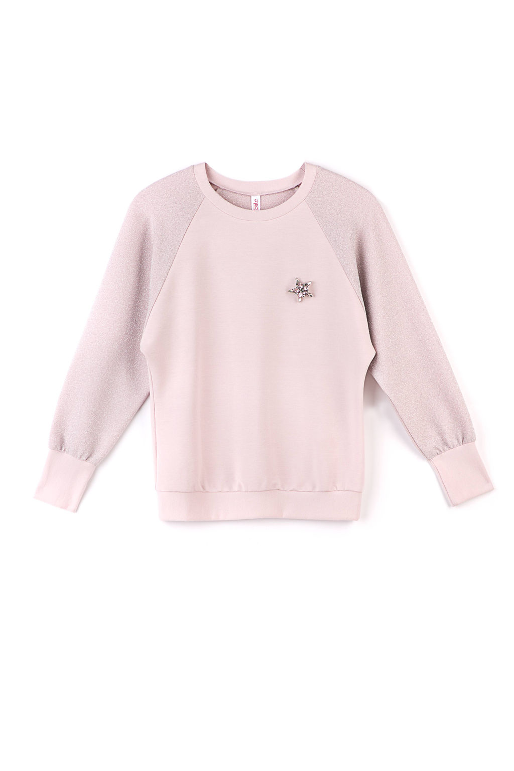 CONTE Джемпер с мерцающим блеском и брошью 837 pink - Conte elegant фото 3