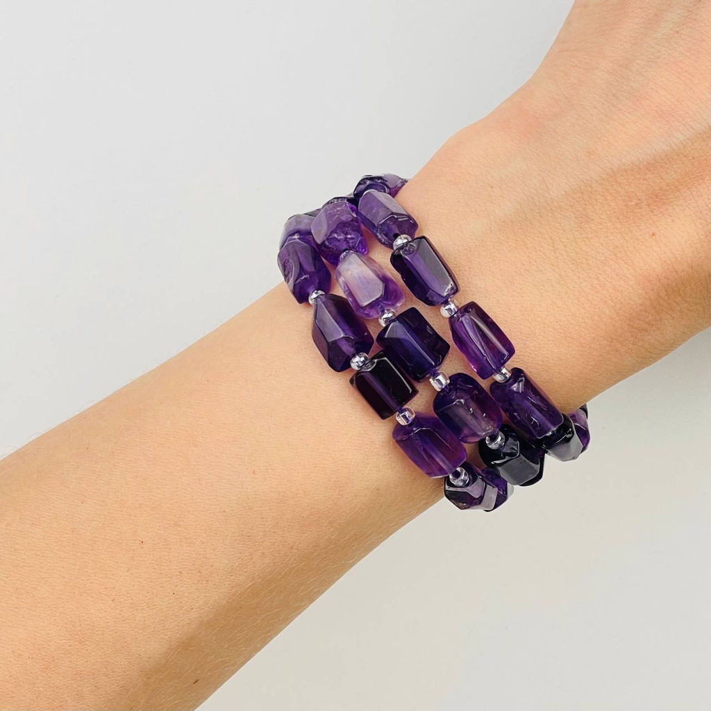 Бусины для украшений из Аметиста 40 см