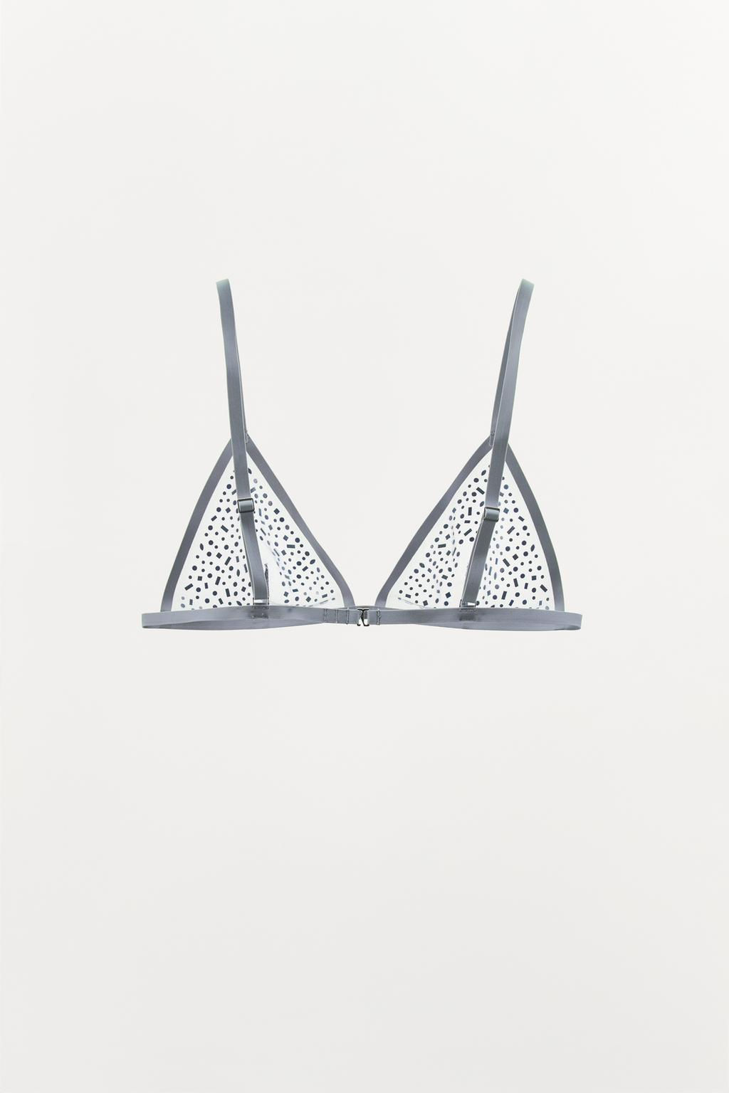 MESH BRALETTE WITH RHINESTONES - Zara фото 4