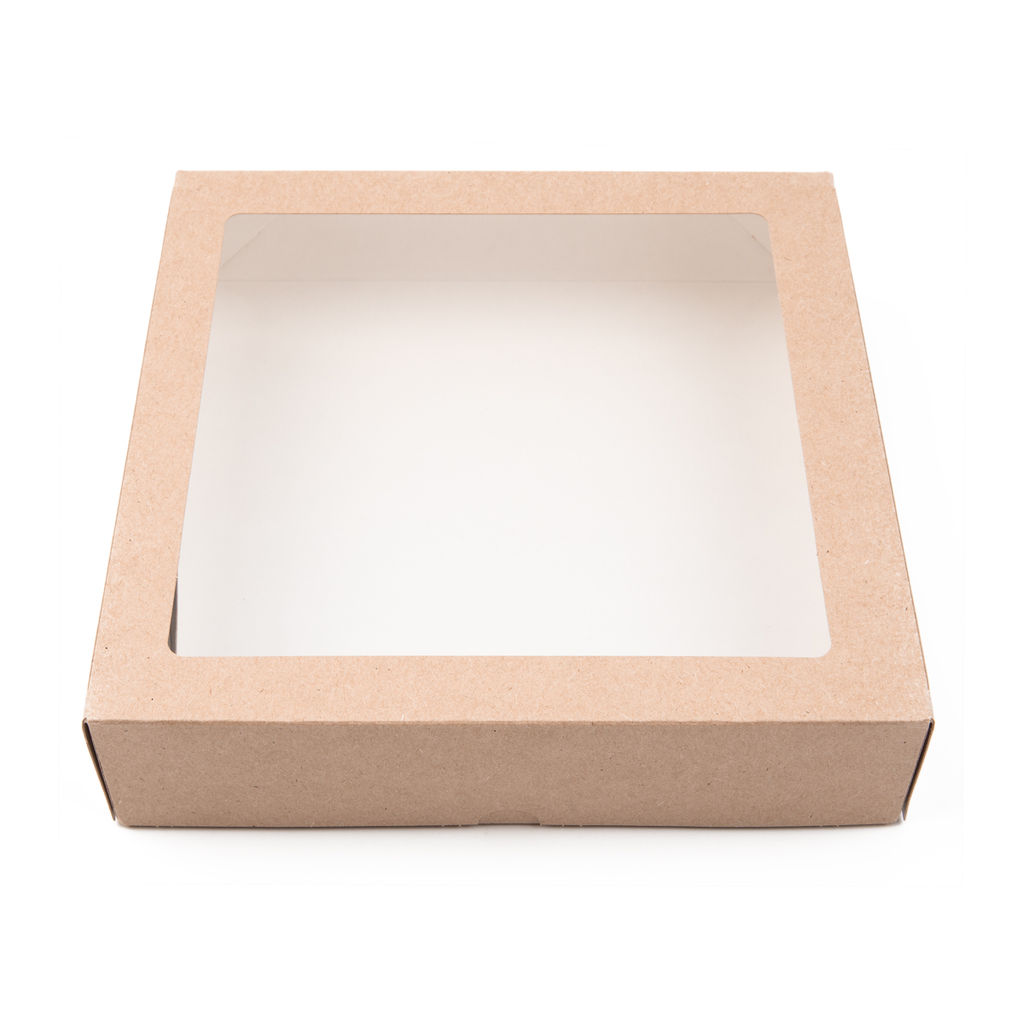 S-CHIEF BFC-037 Универсальная коробка с окном 20 x 20 x 4.5 см 5 шт  фото 7