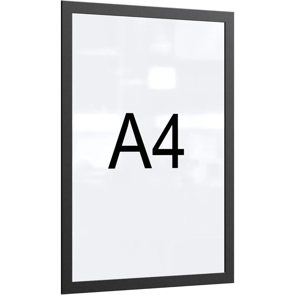 Рамка магнитная настенная Attache А4 ПЭТ, черная, 5 шт/уп  фото 2