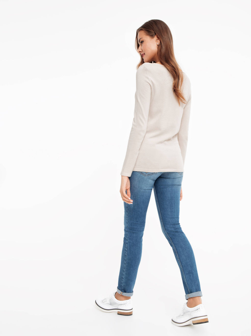 CONTE Экстрамягкий джемпер из пряжи с модалом 030 бежевый - Conte elegant фото 2