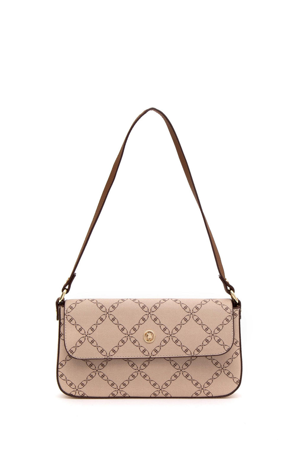 Женская бежевая сумка через плечо - U.s. polo assn фото 3