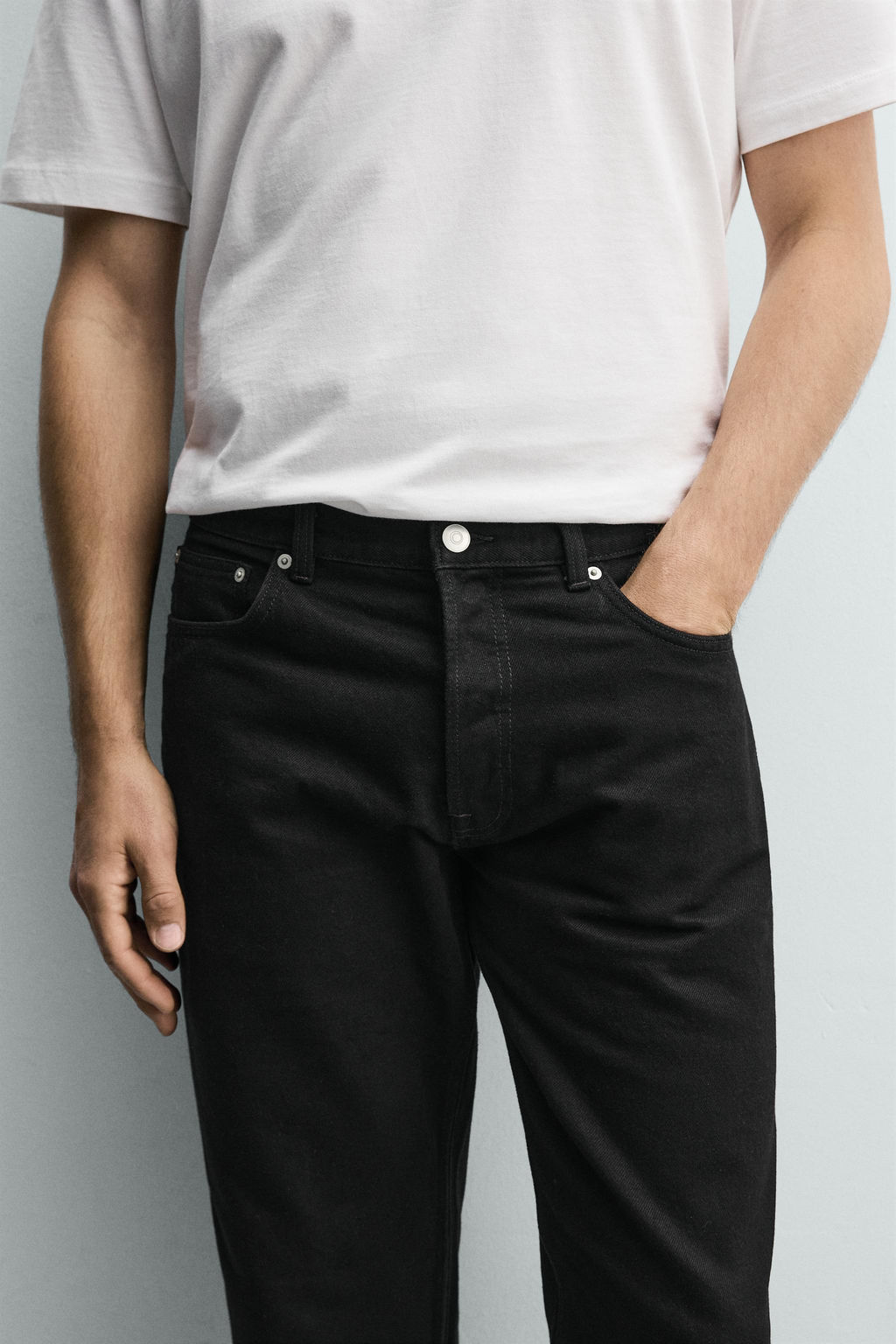JEANS STRAIGHT FIT / Negro - Zara фото 5