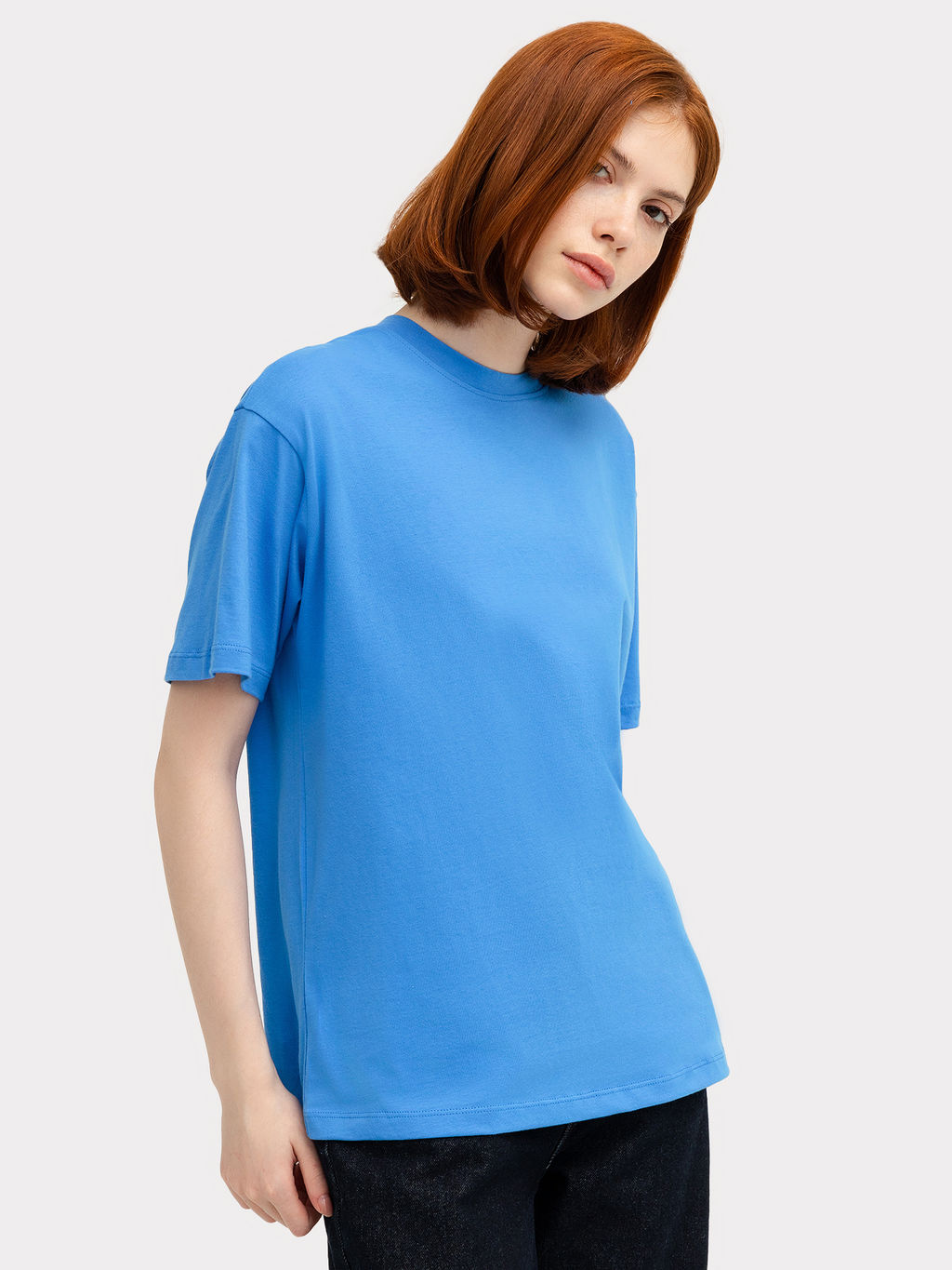 Футболка женская в ярко-голубом цвете яркий голубой 112678-1 - Mark formelle фото 7