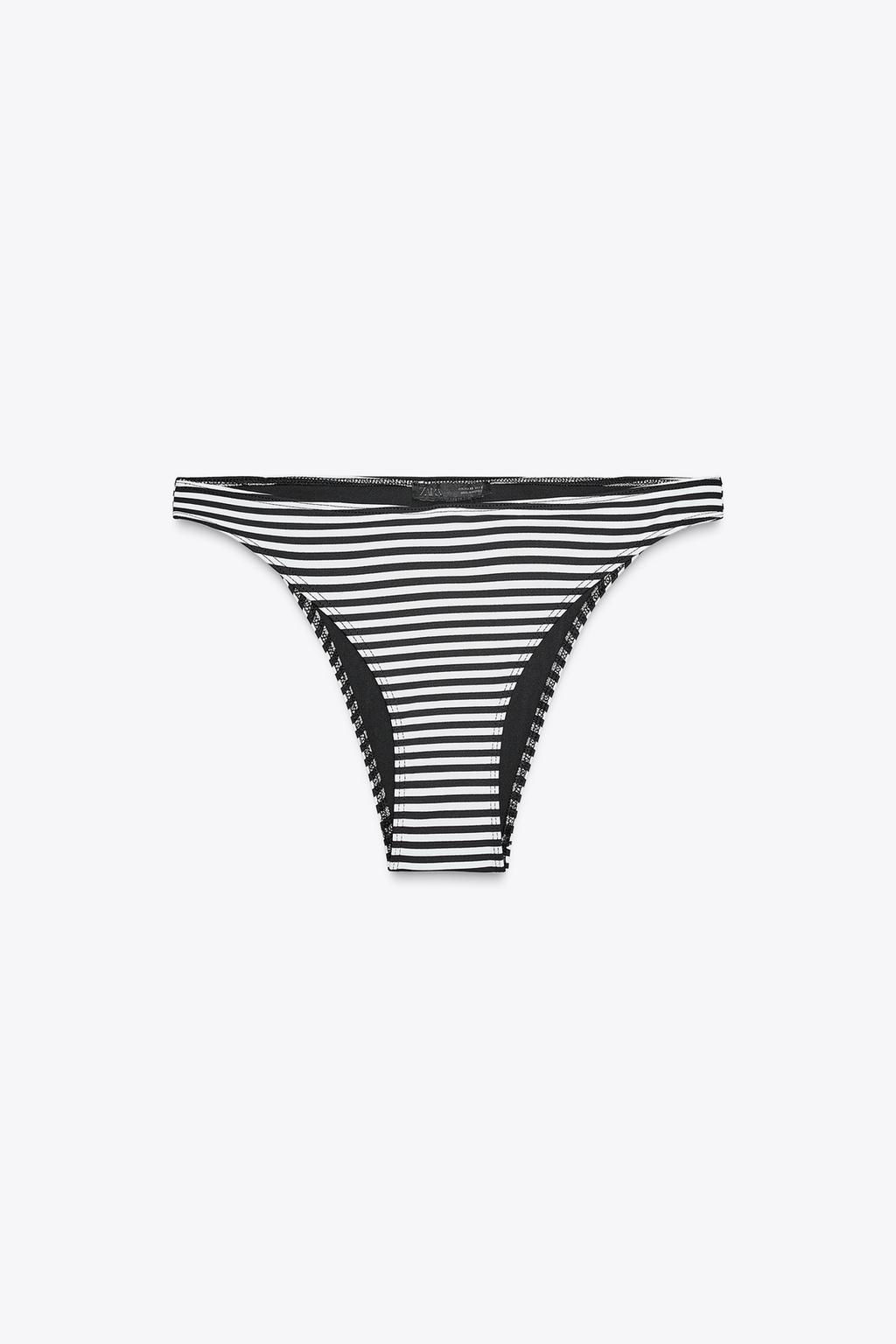 STRIPED BIKINI BOTTOMS - Zara фото 7