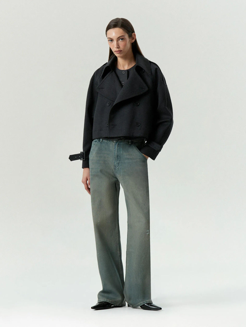 ЕМКА / Укороченный тренч из шерсти - Emka фото 3