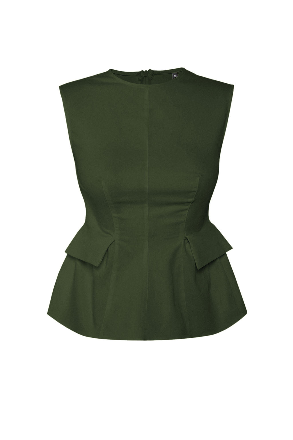 Trendyolmilla Ekru Pamuklu Gabardin Peplum Fitted Bedene Oturan Cep Detayl? Dokuma Bluz TWOSS25BZ00538  фото 15