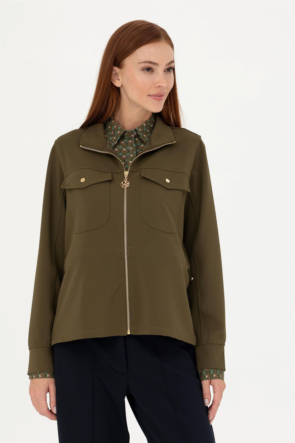 Женский свитшот цвета хаки - U.s. polo assn фото 10