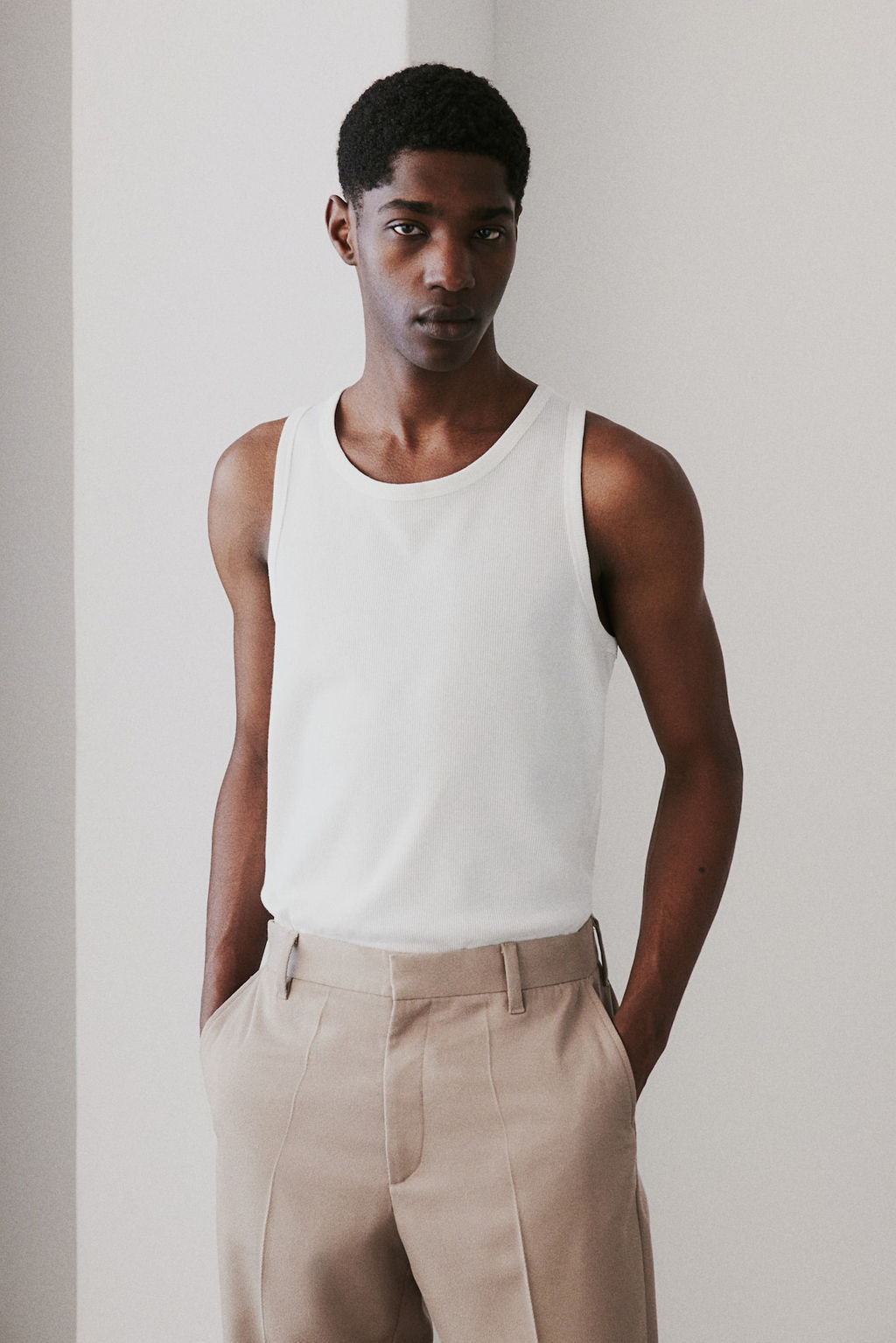 Pack de 2 camisetas sin mangas en canale Slim Fit
