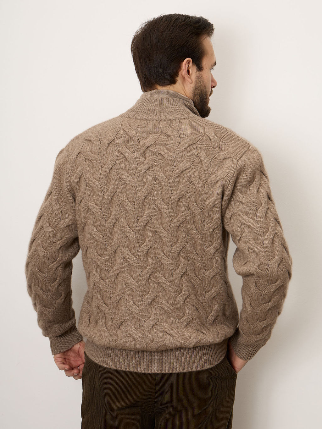 Джемпер мужской из кашемира 4295 капучино