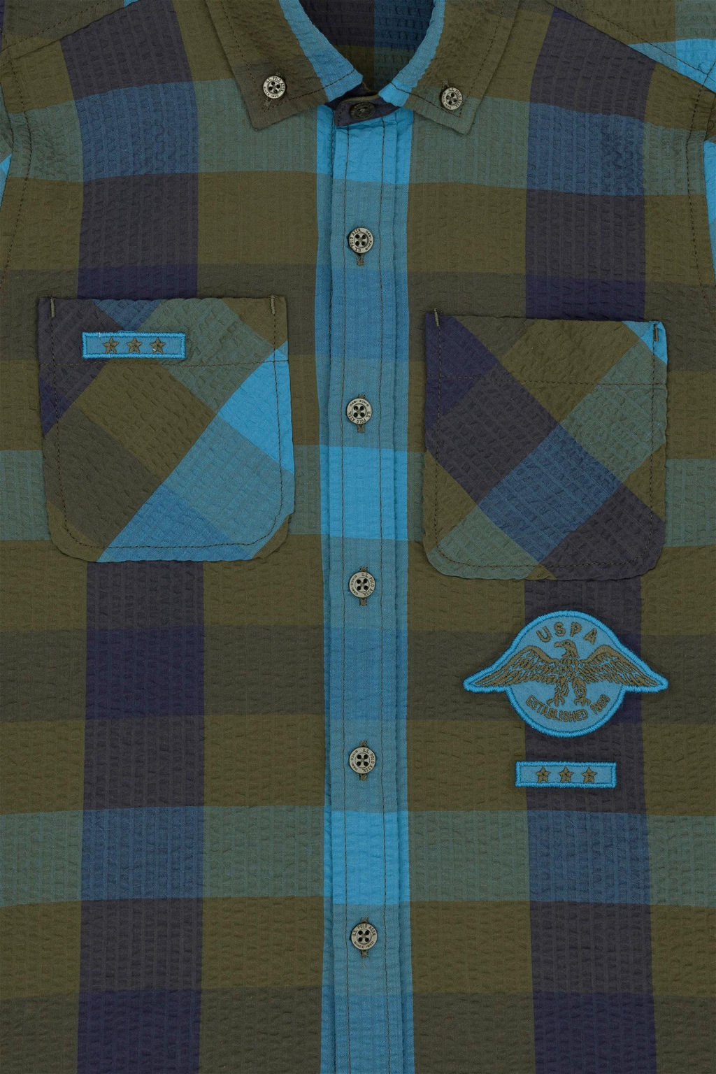 Рубашка цвета хаки с длинным рукавом для мальчика - U.s. polo assn фото 3