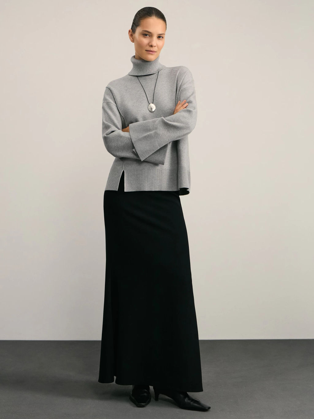 Джемпер с воротником-стойкой / Zarina  фото 2