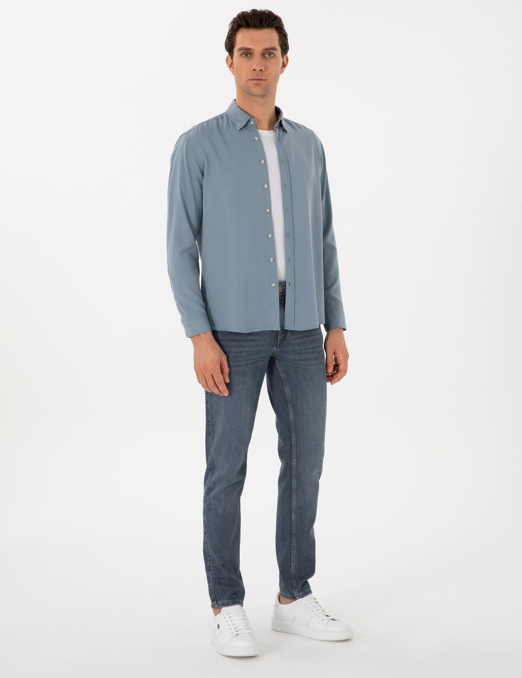 Koyu Mavi Regular Fit Uzun Kollu G_mlek - Cacharel фото 4