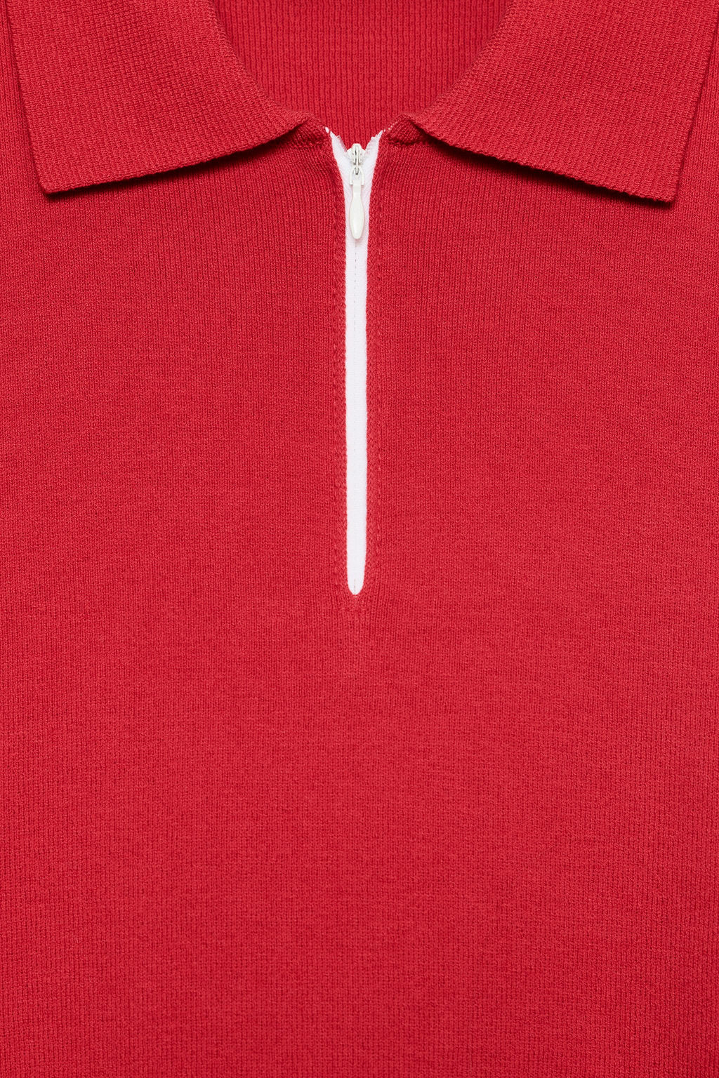 POLO PUNTO CREMALLERA / Rojo